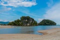 Limestone island bay in Krabi Ao Nang and Phi Phi, Thailand Royalty Free Stock Photo